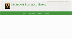 Desktop Screenshot of masponsfuneral.com