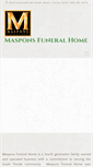 Mobile Screenshot of masponsfuneral.com