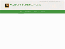 Tablet Screenshot of masponsfuneral.com